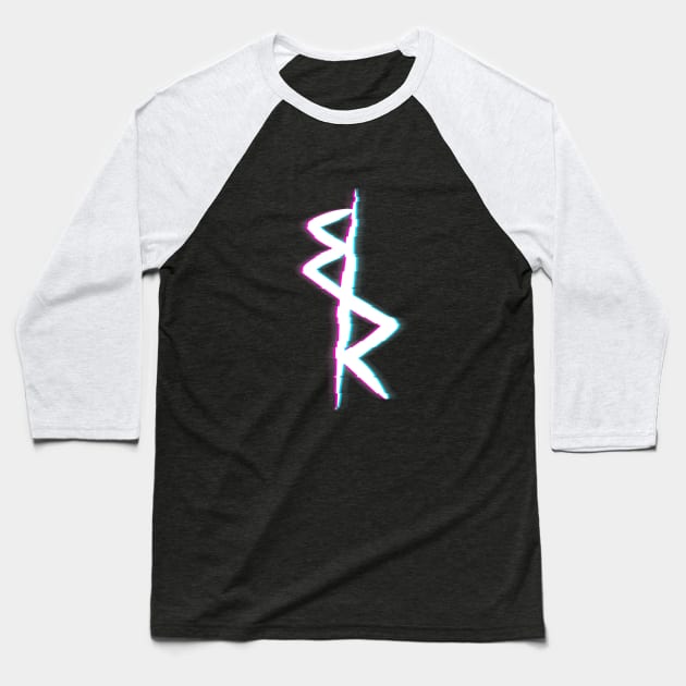 David’s Jacket Logo Glitch - Cyberpunk Edgerunners Baseball T-Shirt by alifpunk
